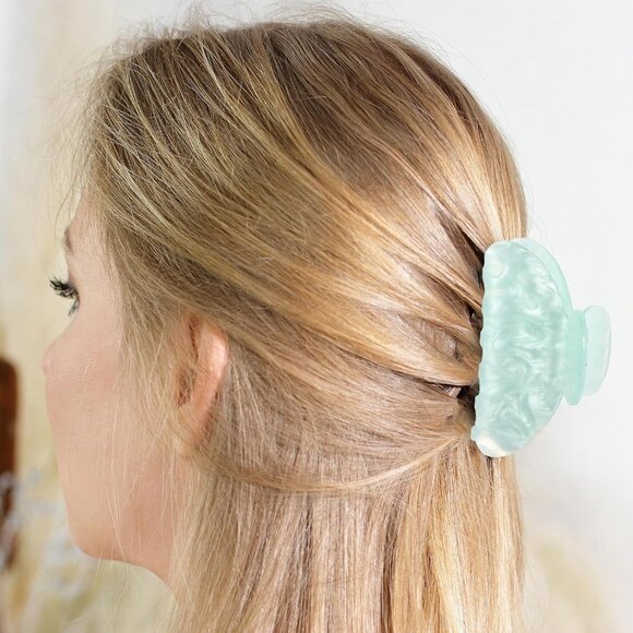 Large Non-slip Acrylic Hair Claw Clips Set - Perfect for Thick & Thin Hair - Picture 5 of 6